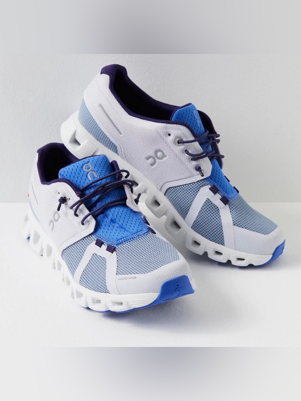 On Running Cloud 5 Push Sneakers, Lavender/Chambray women’s size 9